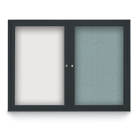 United Visual Products Corkboard, Buff/Satin, 72" X36" UV406-SATIN-BUFF